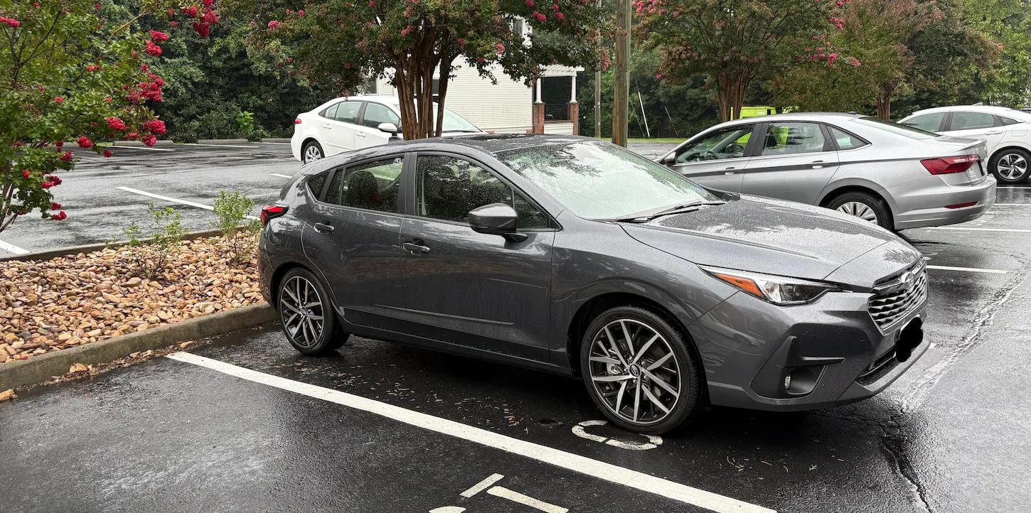 My car after the rain